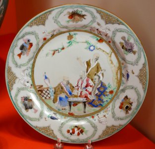 Plate with the Four Doctors, Jingdezhen, China, 1736-1740 - Winterthur Museum - DSC01580 photo