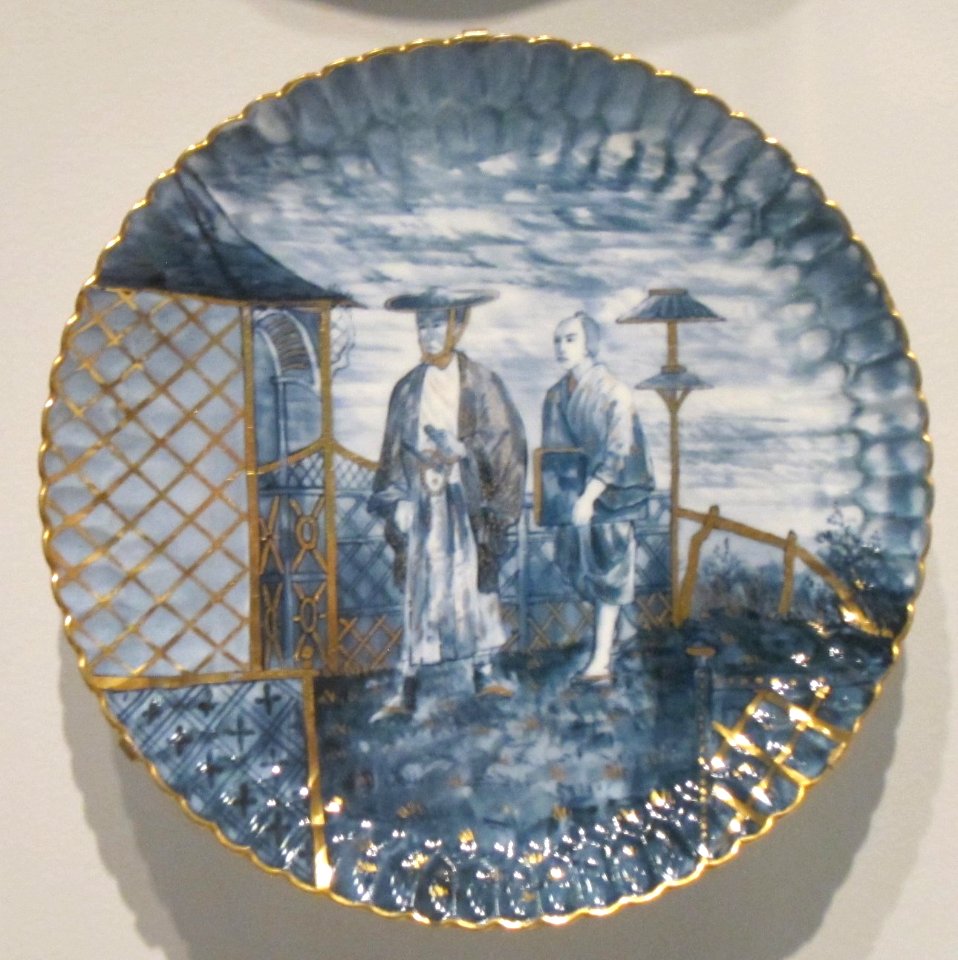 Plate, W. T. Copeland & Sons, soft-paste porcelain with gilding, Honolulu Museum of Art I
