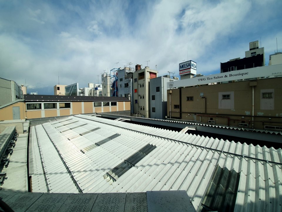 Platform roof at Jiyūgaoka Station