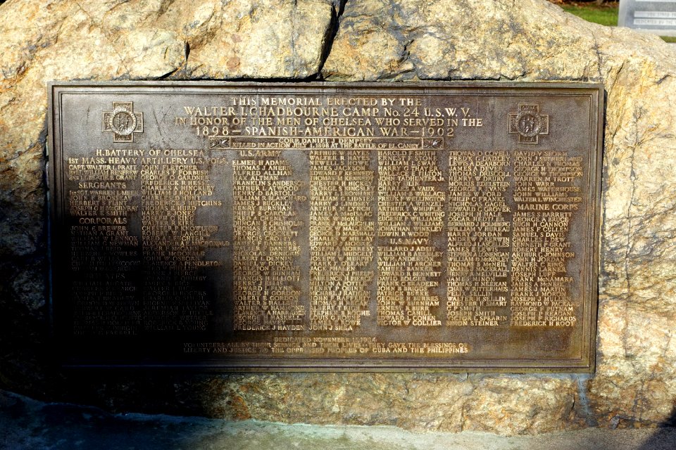 Plaque for The Hiker by Theo Alice Ruggles Kitson, dedicated November 11, 1934 - Chelsea, Massachusetts - DSC09254
