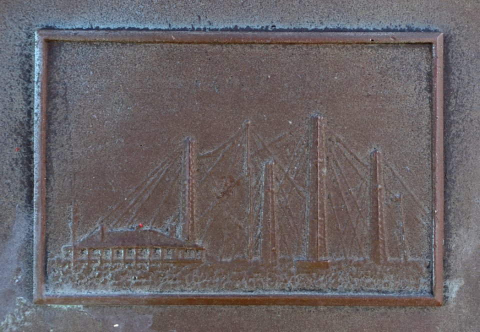 Plaque detail at Marconi wireless site - South Wellfleet, Massachusetts - DSC06711