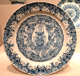 Plate, 1727, Delft, Netherlands, tin-glazed earthenware - Art Institute of Chicago - DSC09994