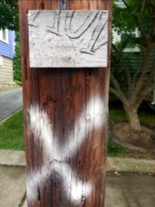 Plaque - Utility pole - Arlington, MA - 20200722 095847
