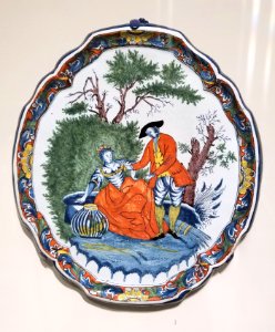 Plaque, Delft, Netherlands, 1775-1800, tin-glazed earthenware, polychrome decoration - Museum of Fine Arts, Boston - 20180922 150213
