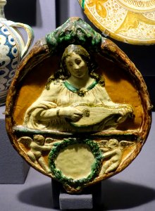 Plaque, Italy, Florence or Padua, 1500s, ceramic - Museum of Anthropology, University of British Columbia - DSC09023