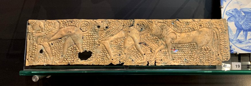 Plaque from a chair, Etruscan, Italy, 6th century BC century, at the National Museum of Scotland