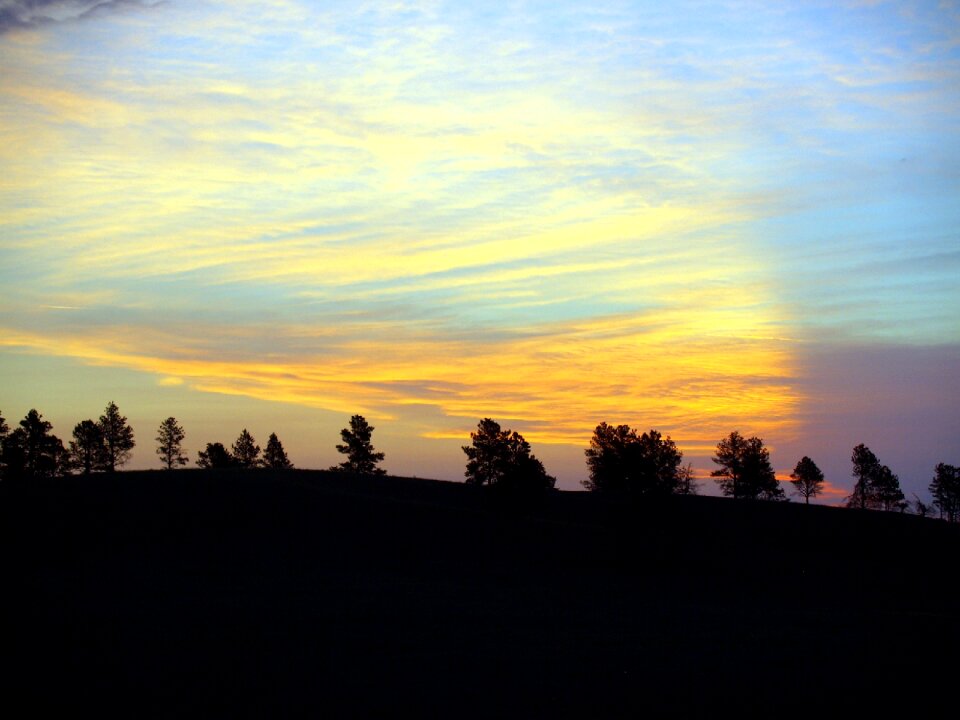 Sky colorful orange