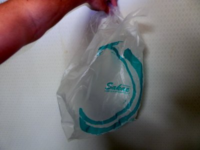 Plastic shopping bag of Sakae