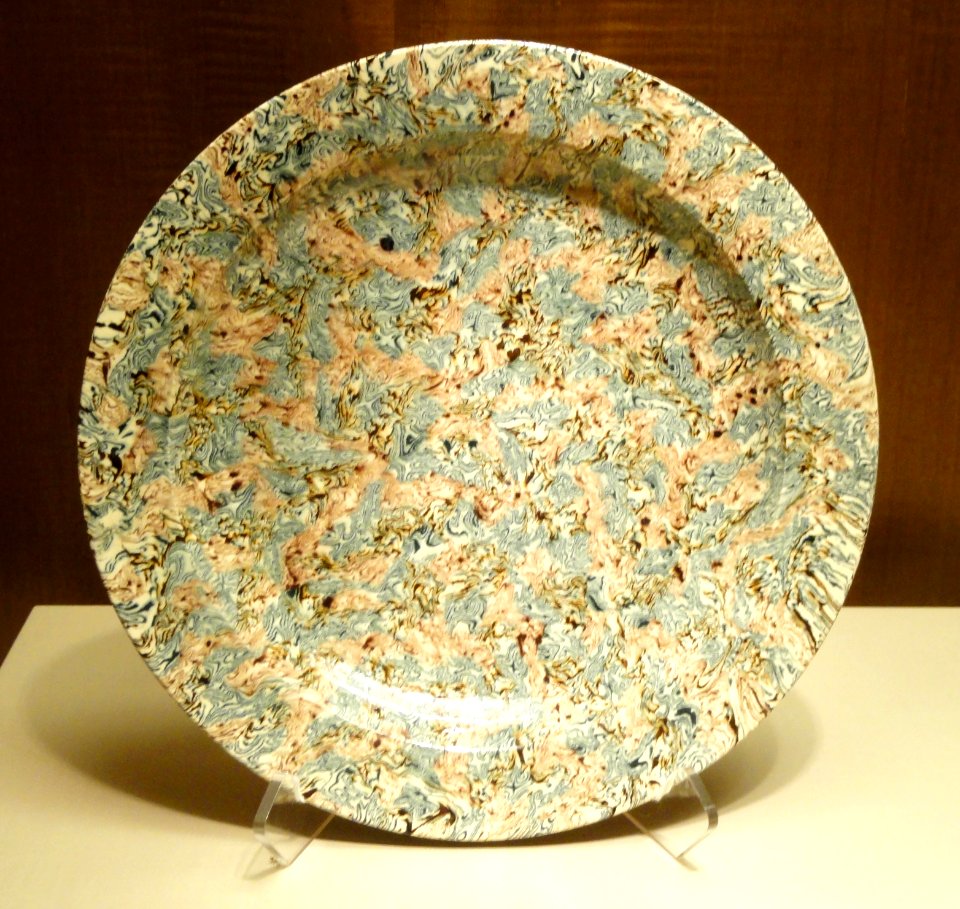 Plate, Staffordshire, dated 1746 - Nelson-Atkins Museum of Art - DSC08726