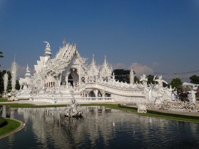 Temple white thailand photo