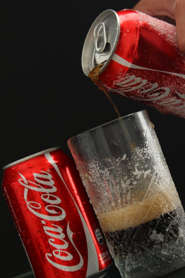 Drink coca cola can photo