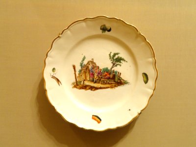 Plate, Hochst Ceramics Factory, c. 1760-1770 - Nelson-Atkins Museum of Art - DSC08910