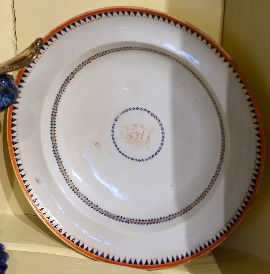 Plate, China, c. 1795, earthenware - Concord Museum - Concord, MA - DSC05763