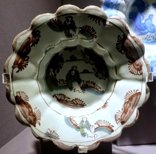 Plate, Netherlands or England, late 1600s, ceramic - Museum of Anthropology, University of British Columbia - DSC09097