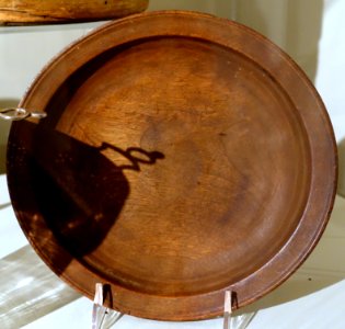 Plate, Concord, c. 1780, hardwood - Concord Museum - Concord, MA - DSC05809