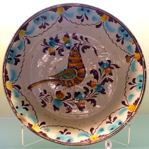 Plate, Coimbra, 19th century, faience - Museu Nacional de Soares dos Reis - Porto, Portugal - DSC00370