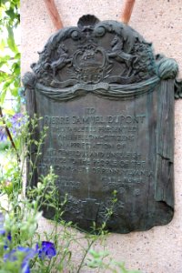 Plaque honoring Pierre Samuel du Pont - Longwood Gardens - DSC01091