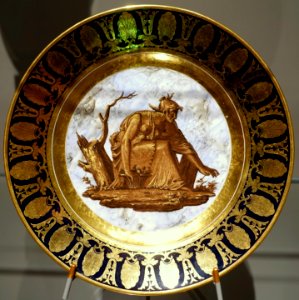 Plate, Sèvres Porcelain Factory, 1808, hard-paste porcelain - Wadsworth Atheneum - Hartford, CT - DSC05508