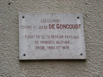 Plaque maison des Goncourt, Bar-sur-Seine