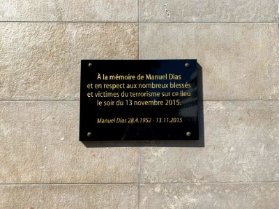 Plaque Manuel Dias Stade France St Denis Seine St Denis 2