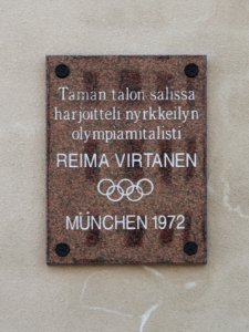 Plaque Valtakatu 22 Kemi 20180427