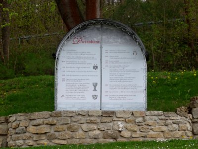 Plaque monastery Dietenborn 3