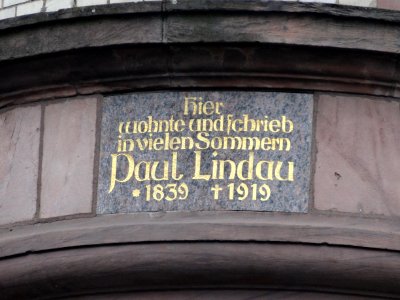 Plaque Hotel Kaiserhof, Eisenach