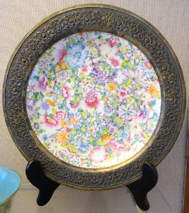 Plate, China, 18th century AD, porcelain - Museum of Vietnamese History - Ho Chi Minh City - DSC06230