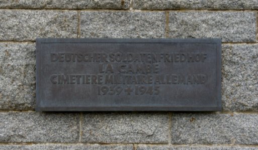 Plaque La Cambe Calvados