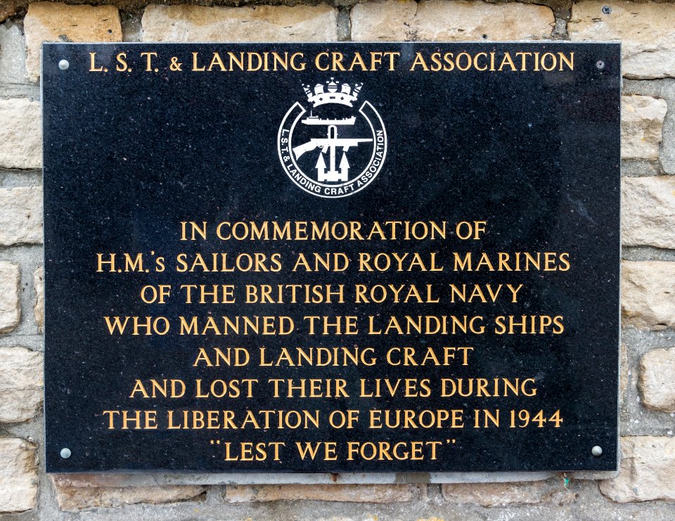 Plaque LST Landing Craft 1944 Arromanches
