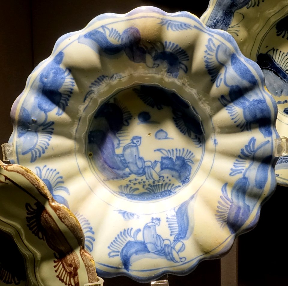 Plate, Netherlands or England, late 1600s, ceramic - Museum of Anthropology, University of British Columbia - DSC09099