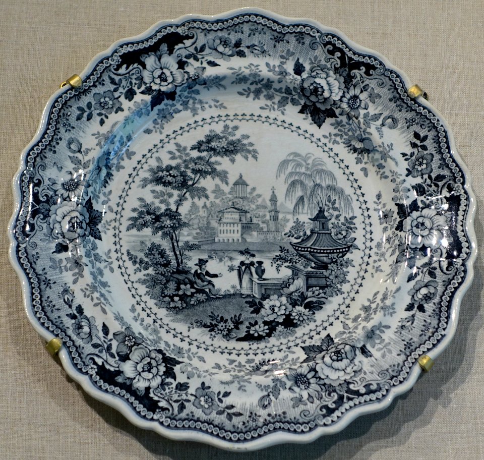 Plate, Joseph Heath & Company, England, 1838-1841, earthenware - Portland Museum of Art - Portland, Maine - DSC04109