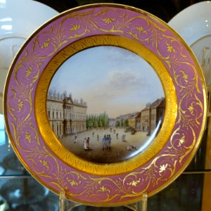 Plate, ceramic - Chatsworth House - Derbyshire, England - DSC03312