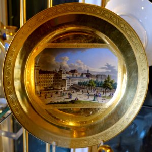 Plate, ceramic - Chatsworth House - Derbyshire, England - DSC03310