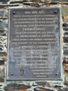 Plaque on Old Powder House (Somerville, Massachusetts) - DSC04310