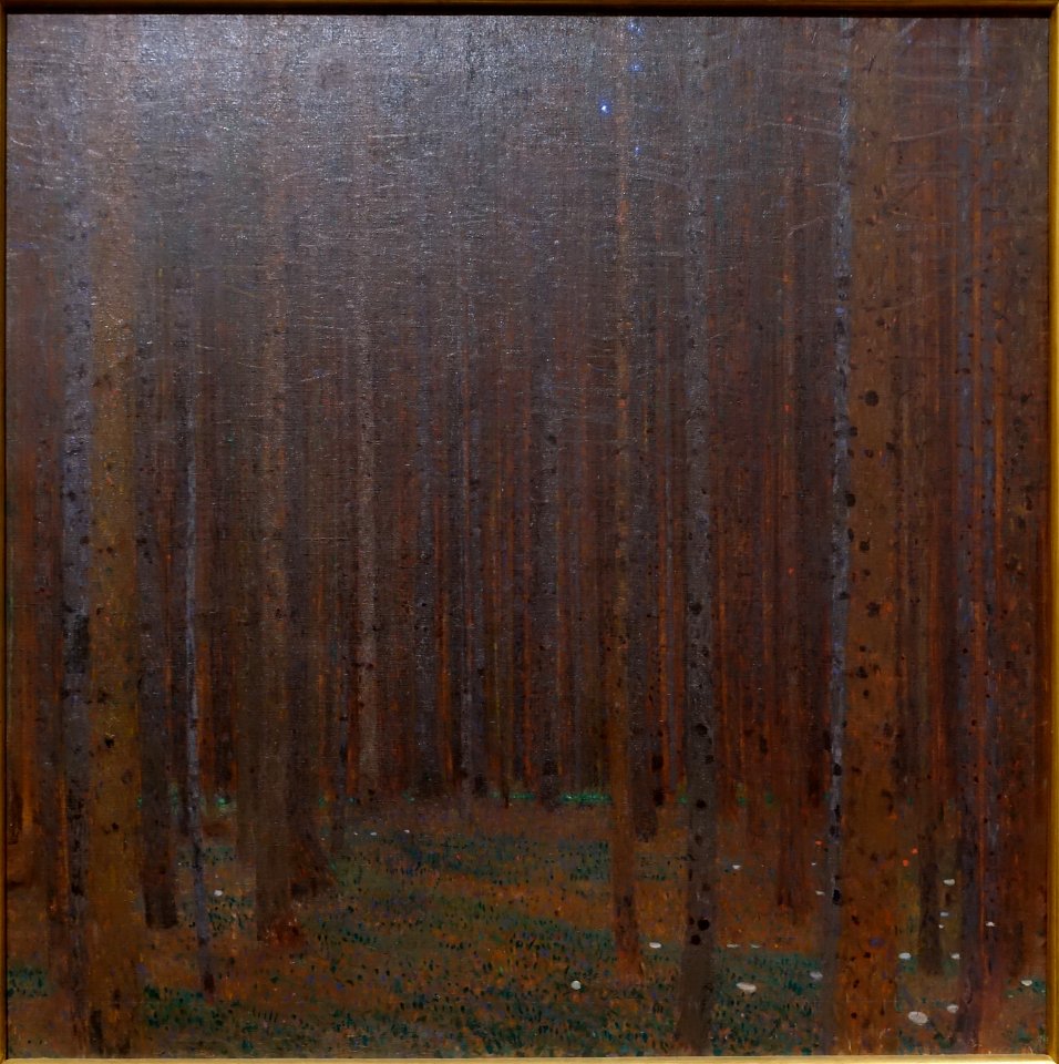 Pine Forest I by Gustav Klimt, 1901, oil on canvas - California Palace of the Legion of Honor - San Francisco, CA - DSC02773