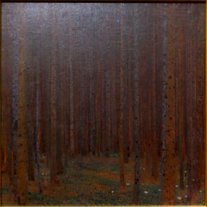 Pine Forest I by Gustav Klimt, 1901, oil on canvas - California Palace of the Legion of Honor - San Francisco, CA - DSC02773
