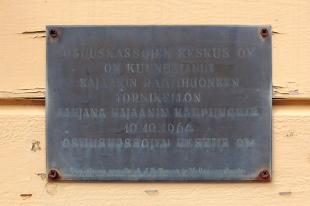 Plaque Raatihuone Kajaani 20210623