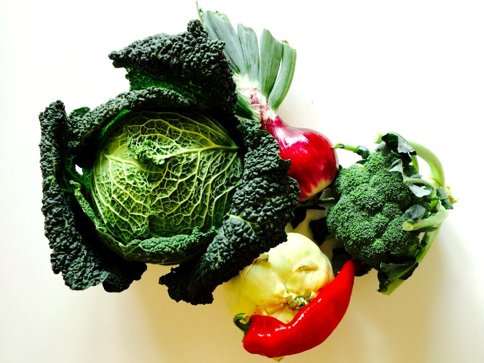 Broccoli onion color