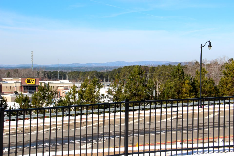 Pine Log Mountains viewed from Canton, Jan 2017