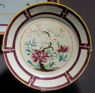 Plate, Slovakia, Holic, c. 1760, ceramic - Museum of Anthropology, University of British Columbia - DSC08819