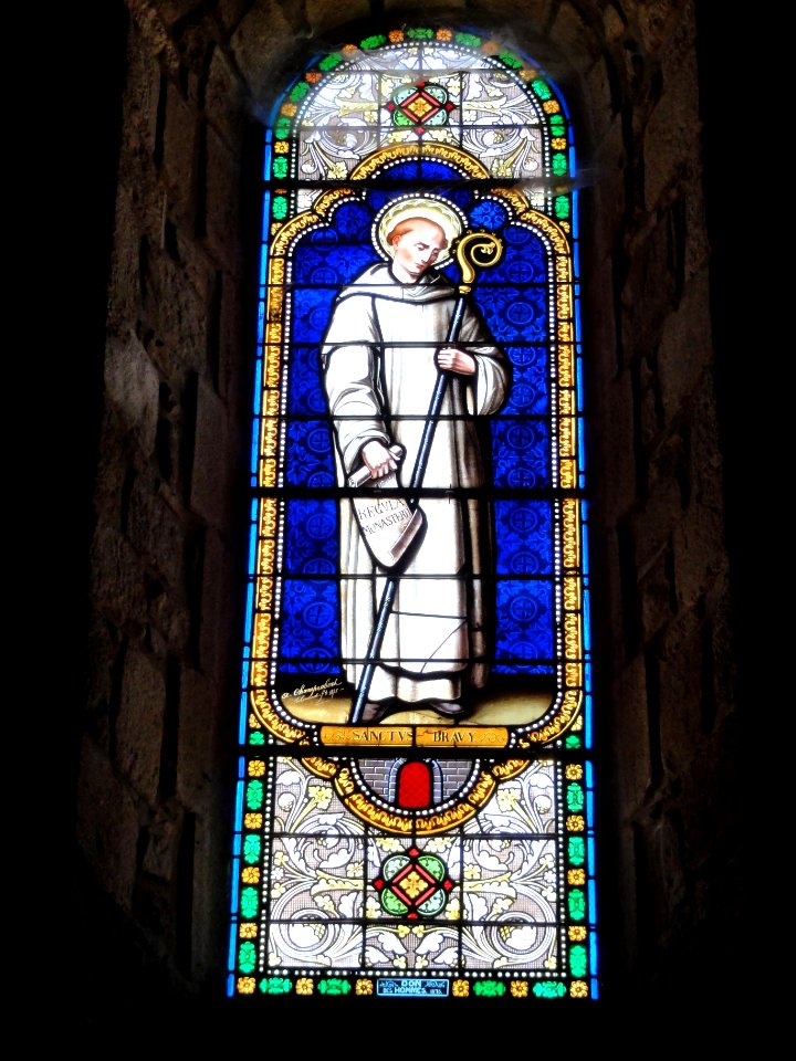 Pionsat (Puy-de-Dôme) église, vitrail 01