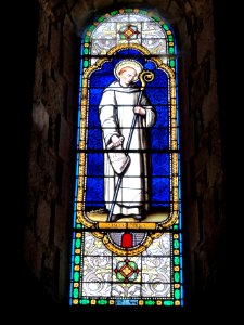 Pionsat (Puy-de-Dôme) église, vitrail 01
