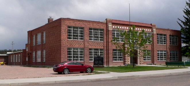 Pine Bluffs WY HS from NW 2