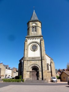 Pionsat (Puy-de-Dôme) église Saint-Joseph et Saint-Bravy (01)
