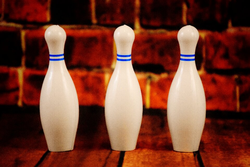 Bowling white plastic