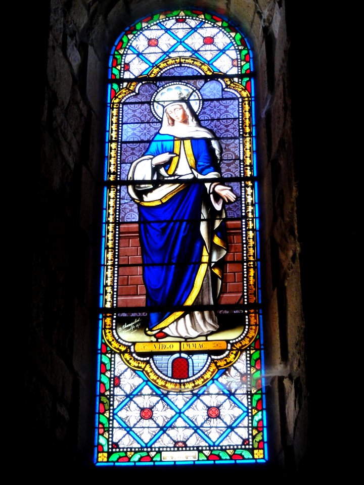 Pionsat (Puy-de-Dôme) église, vitrail 05