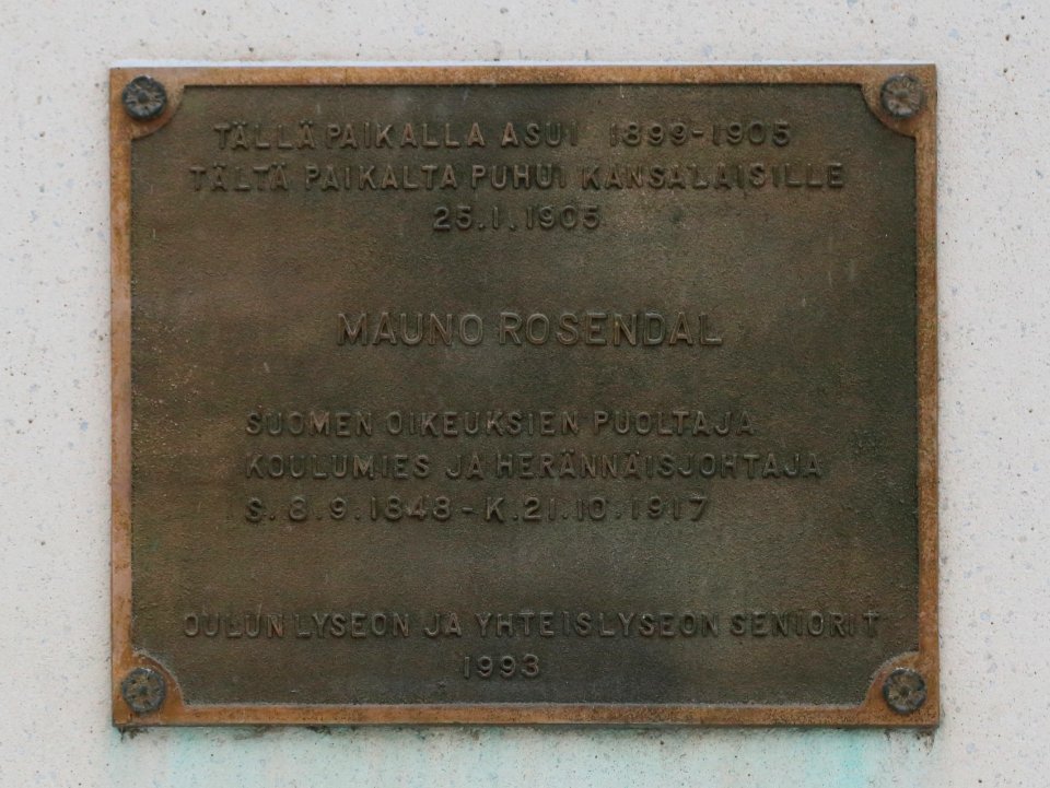 Plaque Kauppurienkatu 4 Oulu 20210106