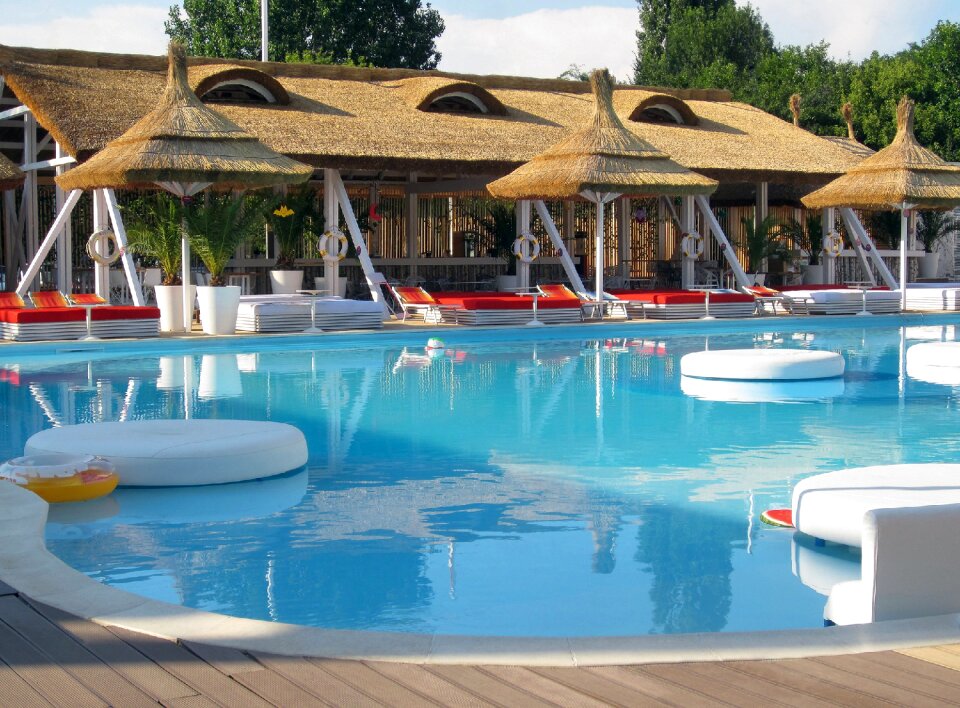 Pool luxury furnishing landscape