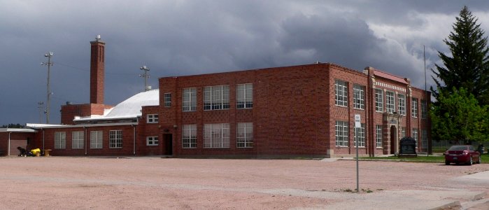 Pine Bluffs WY HS from NW 1